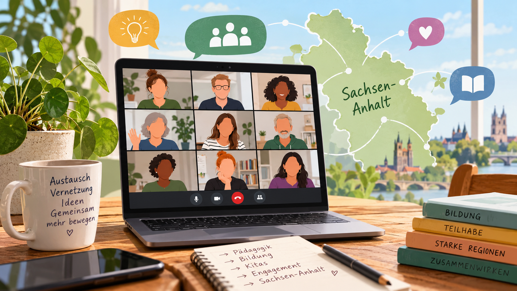 Vernetzungscall: Bildung & Engagement in Sachsen-Anhalt