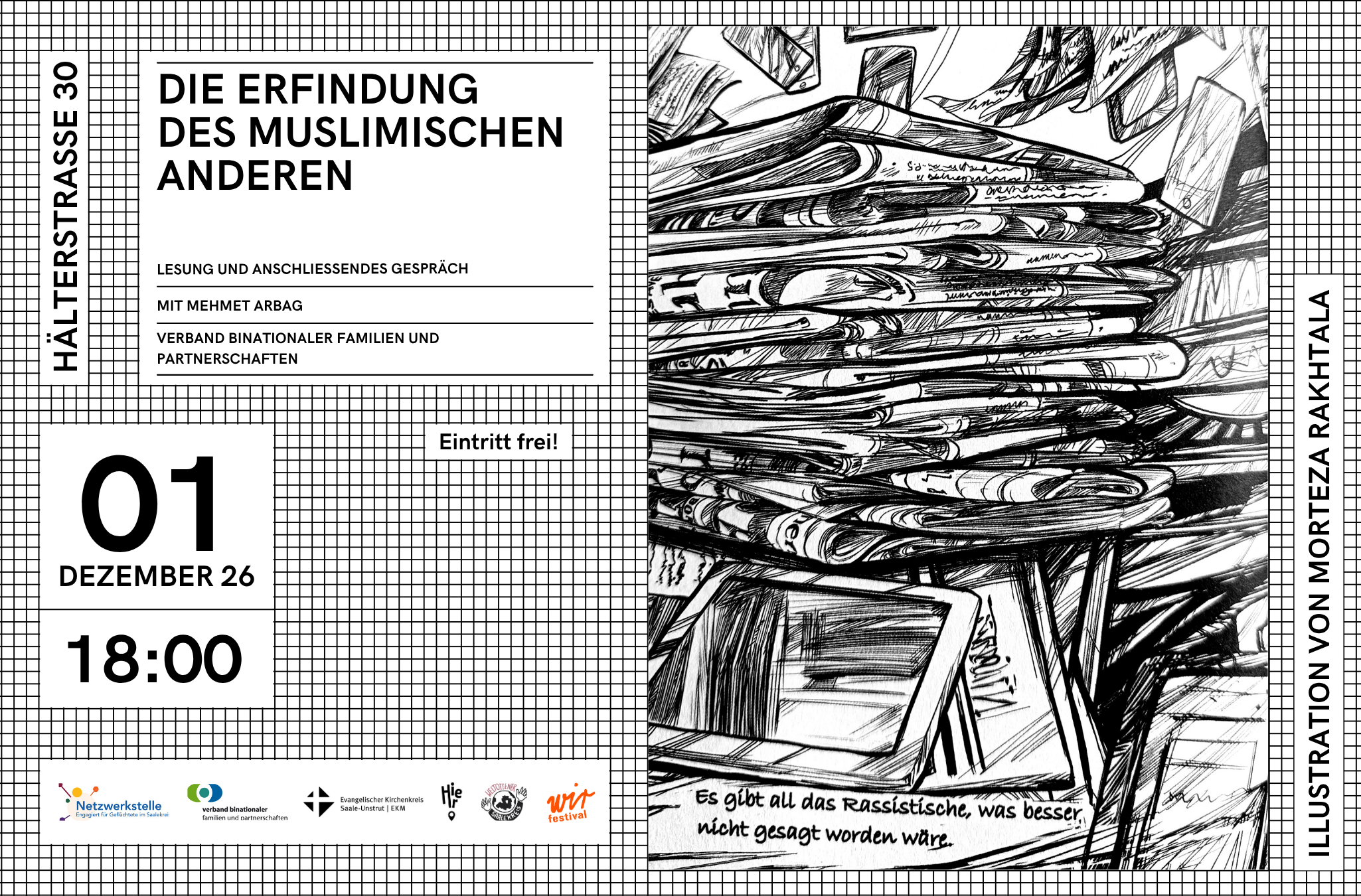 Autorenlesung „Die Erfindung des muslimischen Anderen“ mit Mehmet Arbag