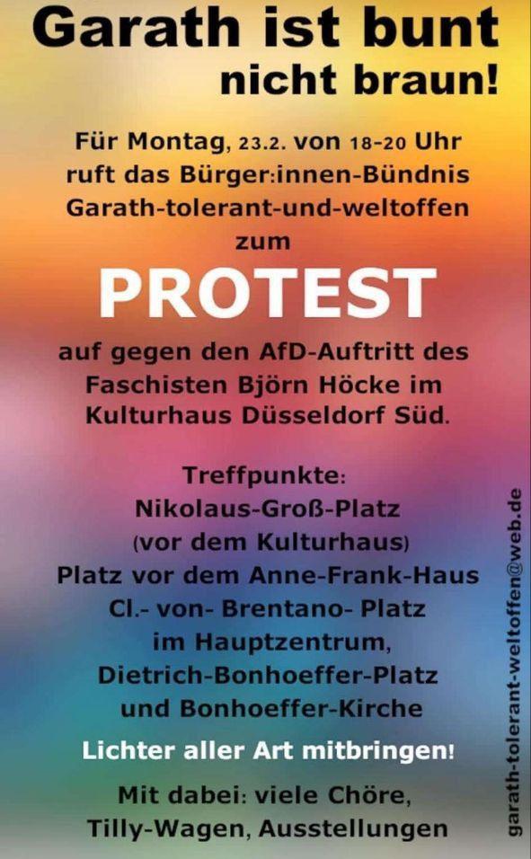 DEMO Kein Platz für Faschisten in Düsseldorf! (S-Bhf Garath)