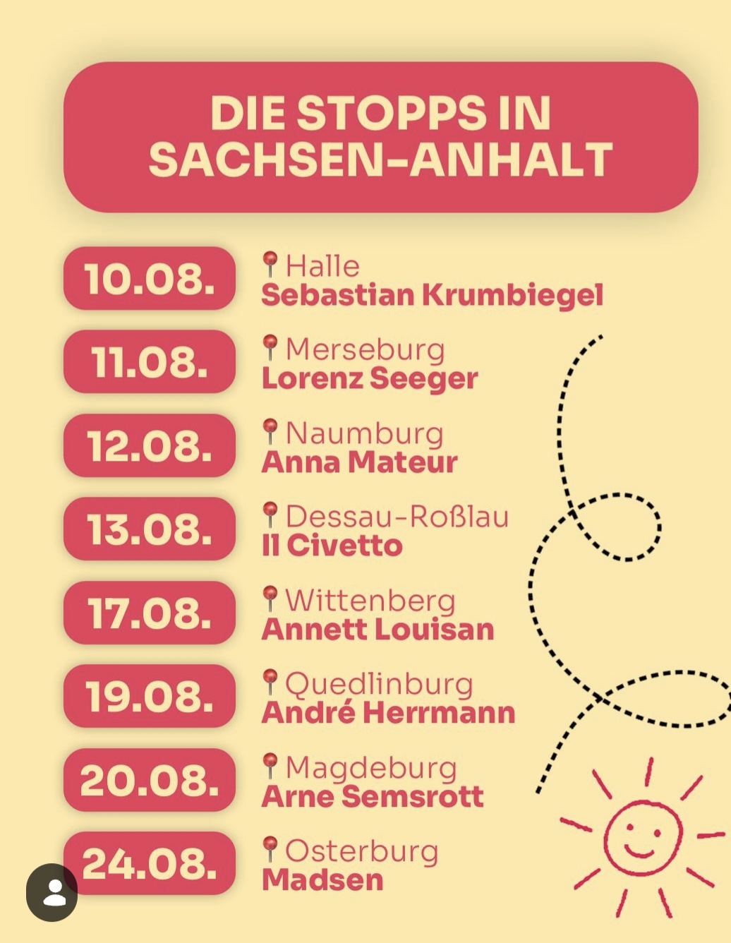 FUN FACTS AUF SOMMERTOUR in Sachsen-Anhalt