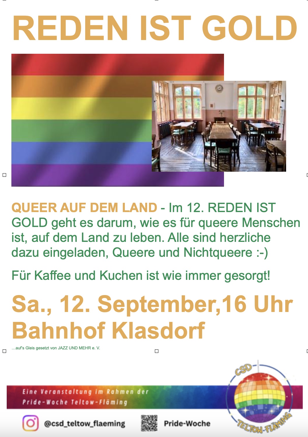 REDEN IST GOLD - Queer auf dem Land