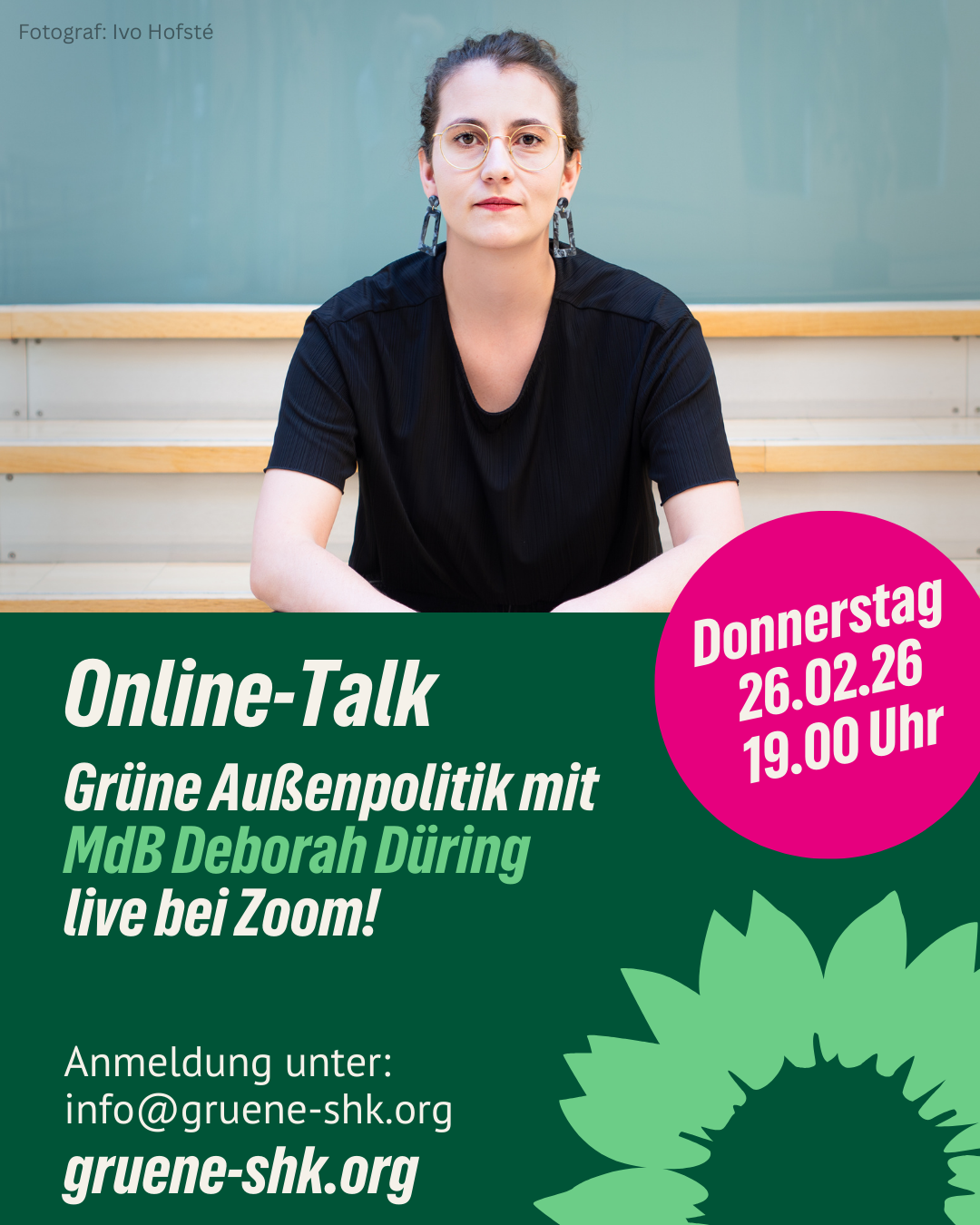 Außenpolitik: Online-Talk mit Deborah Düring