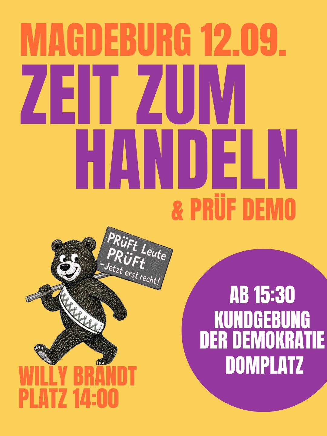 Zeit zum Handeln Sachsen Anhalt steht zusammen