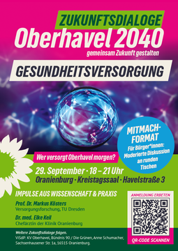 Zukunftsdialog Gesundheitsversorgung: Gemeinsam Lösungen für Oberhavel 2040 entwickeln