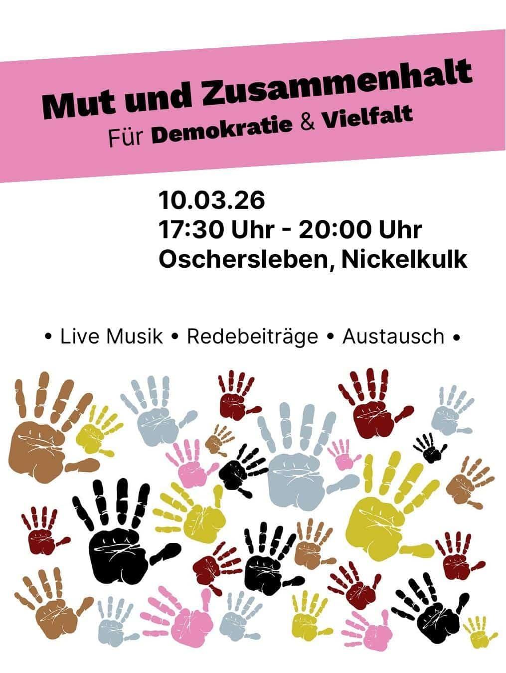 MUT und ZUSAMMENHALT für Demokratie & Vielfalt