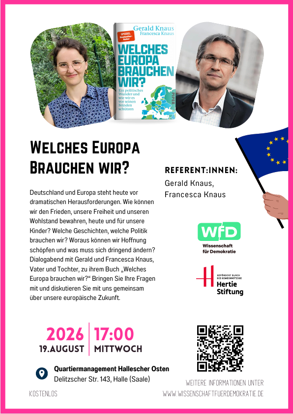 „Welches Europa brauchen wir?“ – Dialogabend mit Gerald und Francesca Knaus