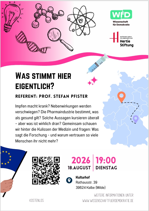„Was stimmt hier eigentlich?" Ein Abend mit Wissenschaft für Demokratie