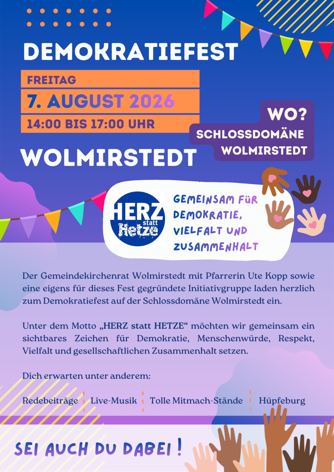 Demokratiefest HERZ statt Hetze